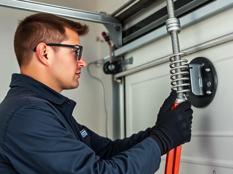 Hot Springs Garage Doors technician performing professional spring repair